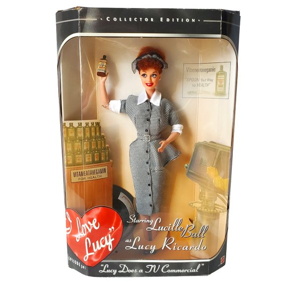 Vintage Barbie Lucille Ball Vitameatavegamin Collectible Barbie Doll NIB…